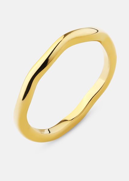 Ring Wave Gold - 18k guldbelagt
