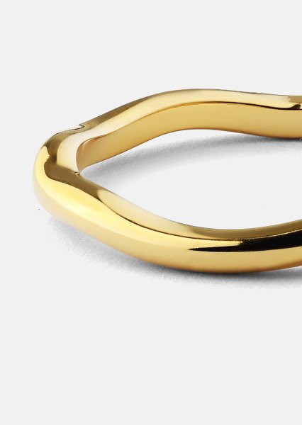 Ring Wave Gold - 18k guldbelagt