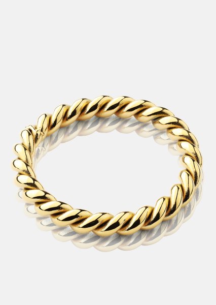 Ring Golden Twist - 18k guldbelagt