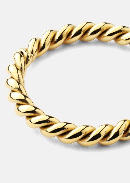 Ring Golden Twist - 18k guldbelagt
