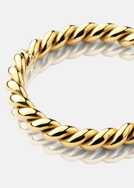 Ring Golden Twist - 18k guldbelagt