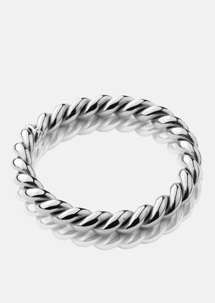 Ring Silver Twist - Forsølvet