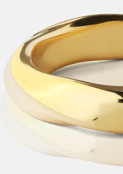 Ring Swirl - 18k guldbelagt