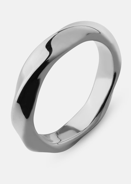 Ring Swirl - Forsølvet