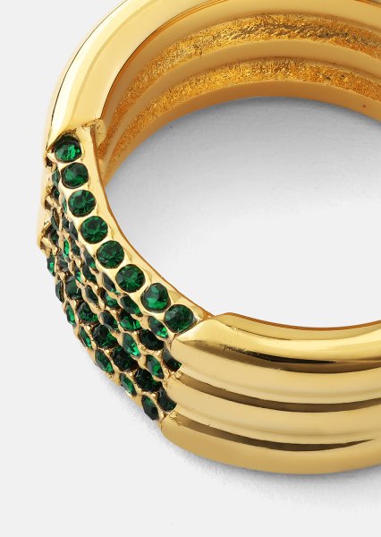 Ring Green Lumière - 18k guldbelagt