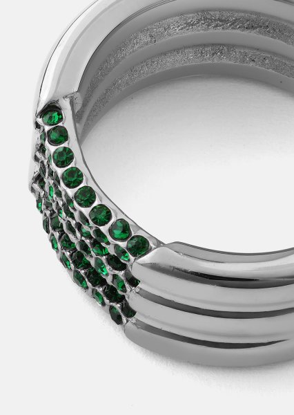 Ring Green Lumière - Forsølvet
