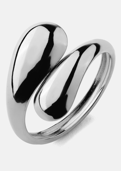 Ring Bold Drops - Forsølvet
