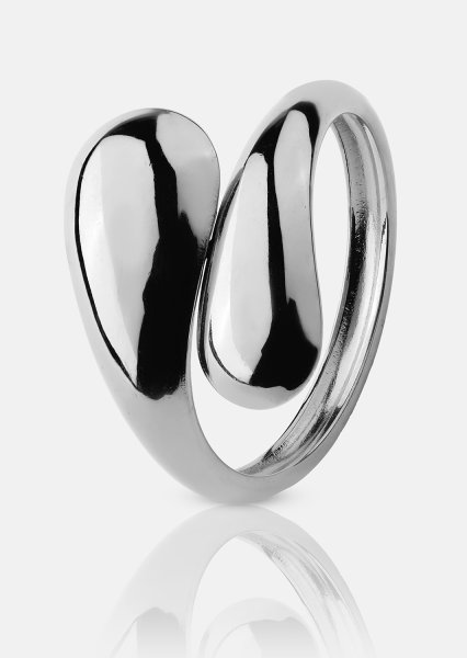 Ring Bold Drops - Forsølvet