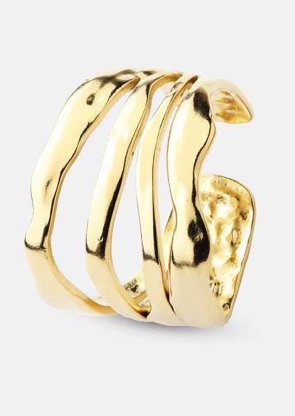 Ring Wave - 18k Forgyldt