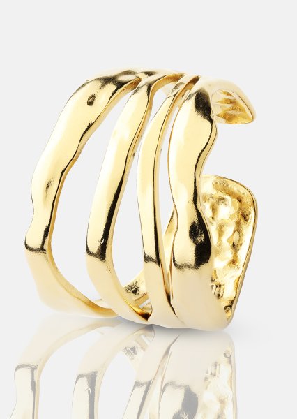 Ring Wave - 18k Forgyldt