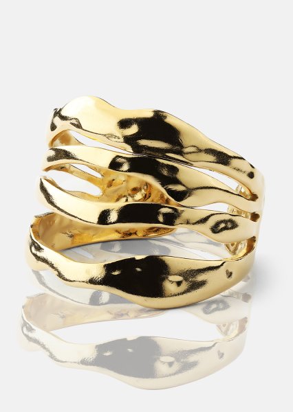 Ring Wave - 18k Forgyldt
