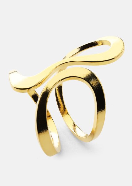 Ring Infinity Flow - 18k Forgyldt