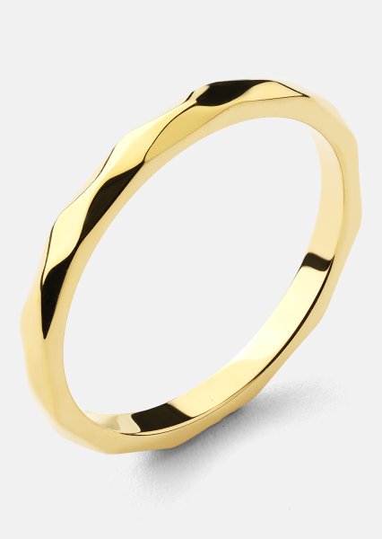 Ring Facet Gleam - 18k Forgyldt
