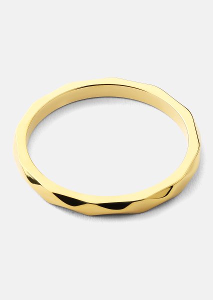 Ring Facet Gleam - 18k Forgyldt