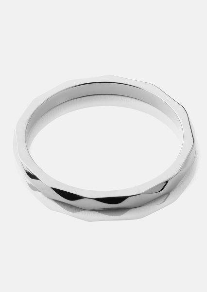 Ring Facet Gleam - Silver Plated