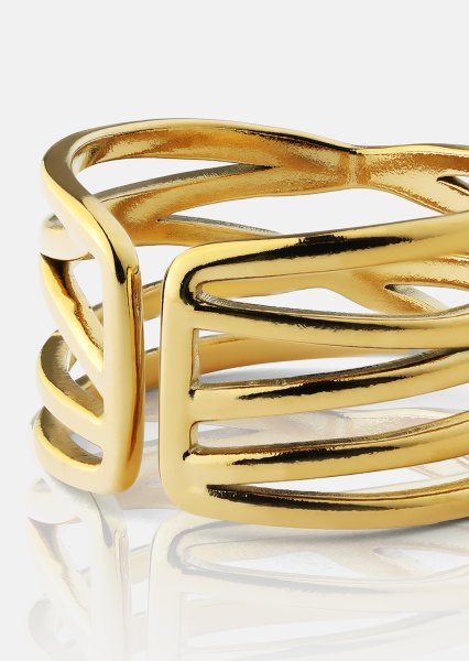 Ring Golden Maze - 18k Forgyldt