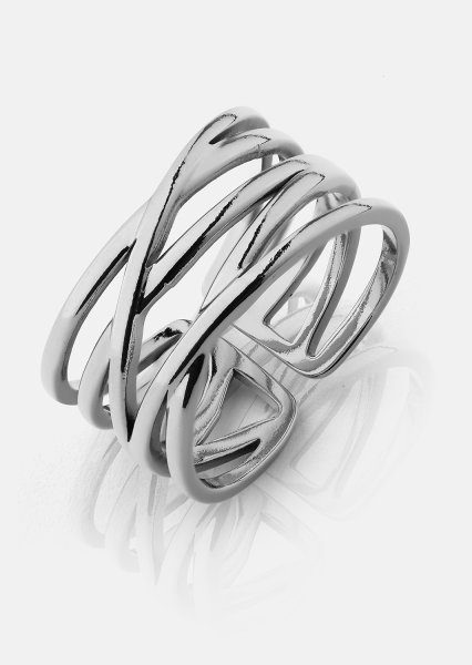 Ring Silver Maze - Forsølvet