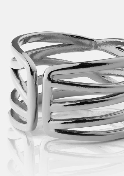 Ring Silver Maze - Forsølvet