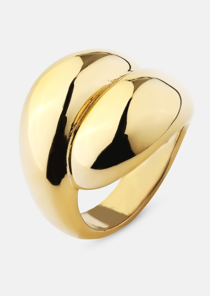 Ring Bold Flow - 18k Forgyldt