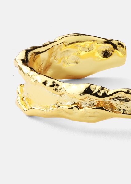 Ring Raw Texture - 18k guldbelagt
