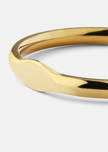 Initial Ring – 18k Forgyldt