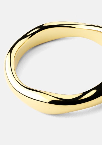 Ring Flow Ring Thin - 18k Forgyldt