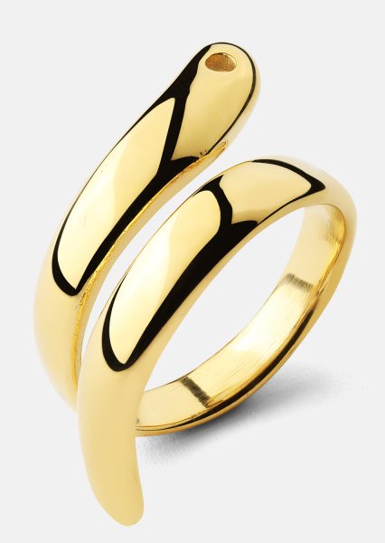 Ring Wave - 18k Forgyldt