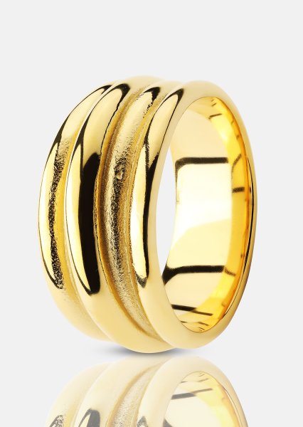 Ring Aurora Bold - 18K Forgyldt