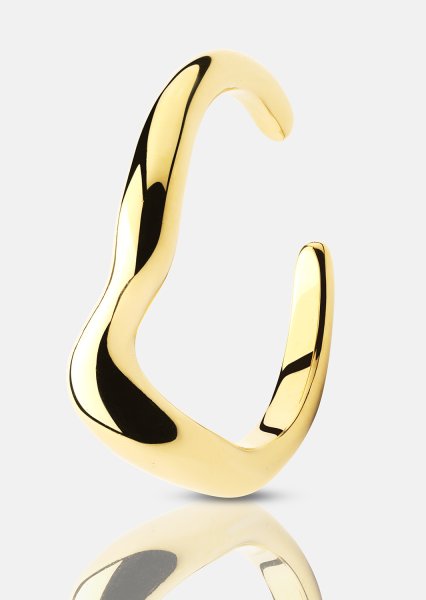 Ring Flow - 18k guldbelagt