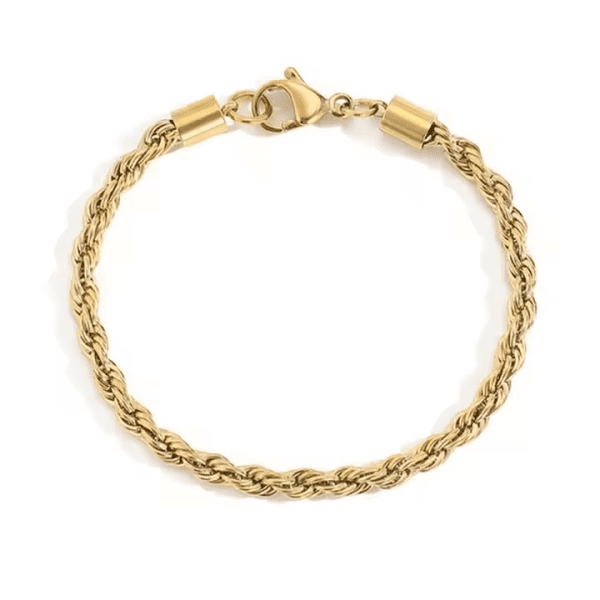 Armbånd Tresse - 18k Forgyldt
