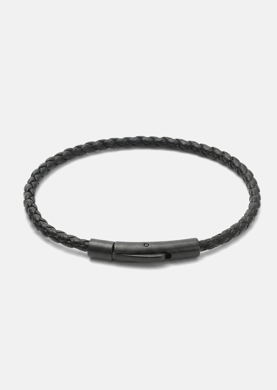 Læderarmbånd Obsidian Loop