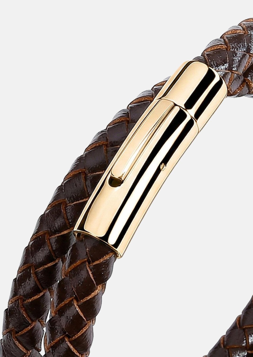 Læderarmbånd Virtue Weave