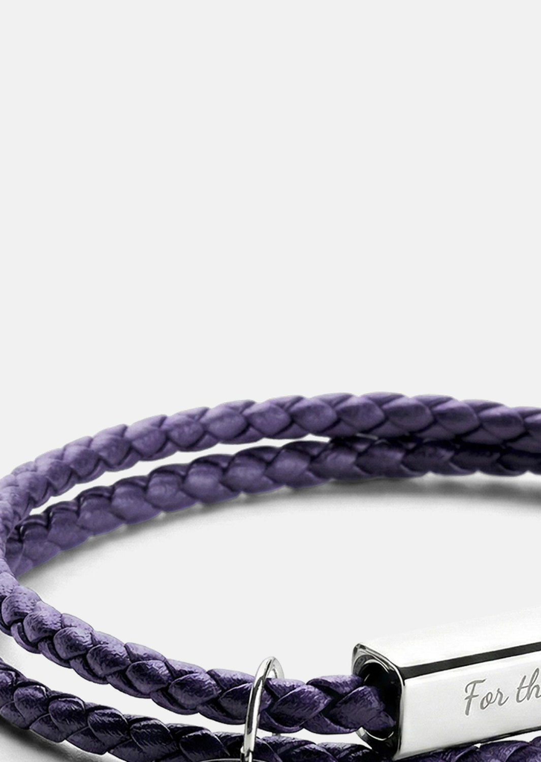 Læderarmbånd Violet Edge