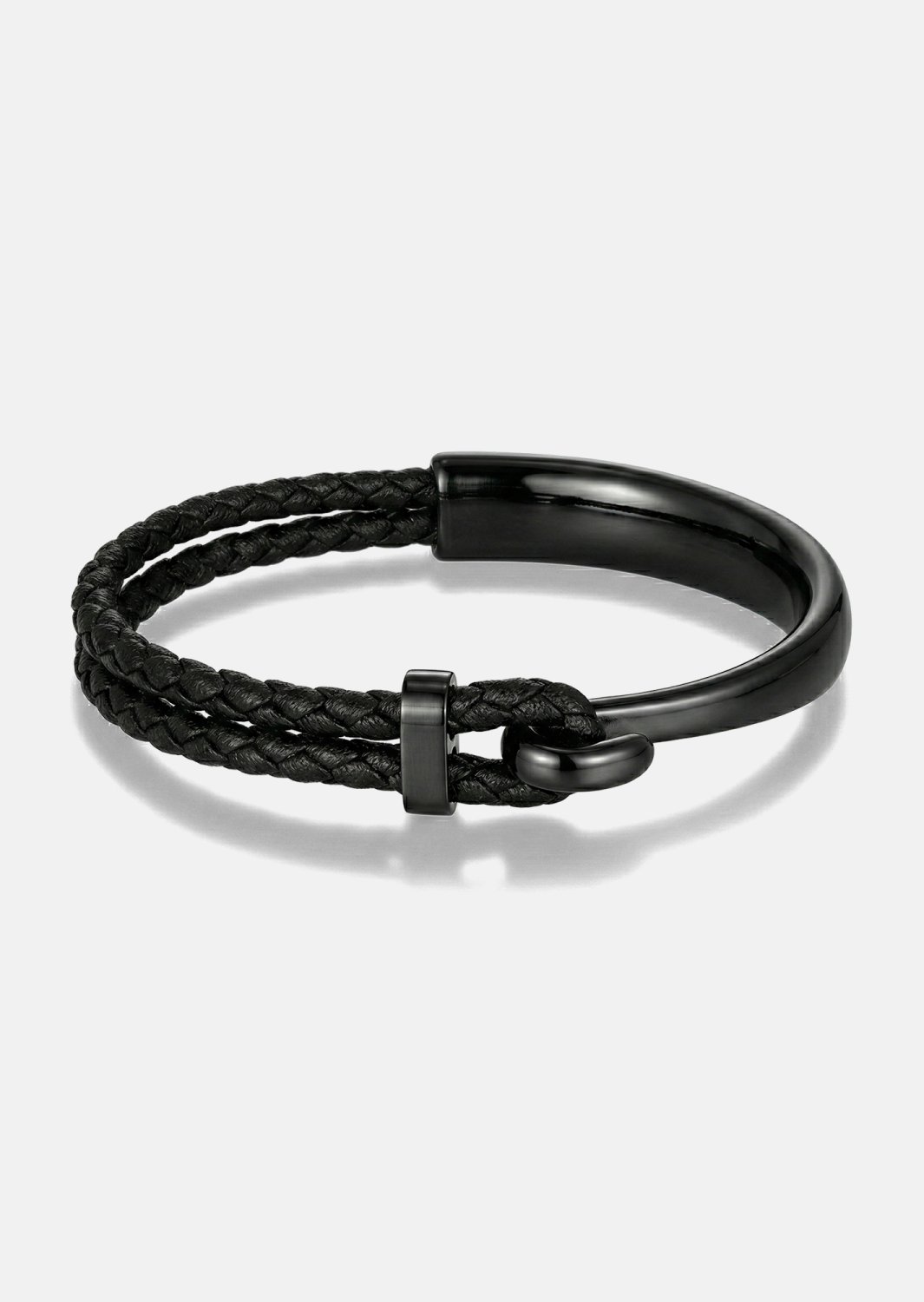 Læderarmbånd Obsidian Link
