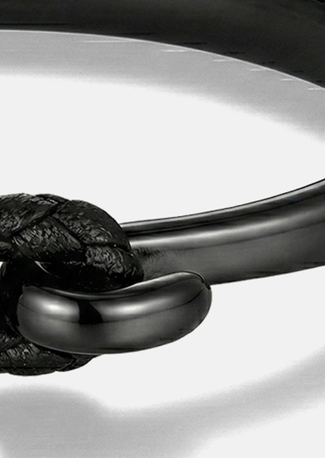 Læderarmbånd Obsidian Link