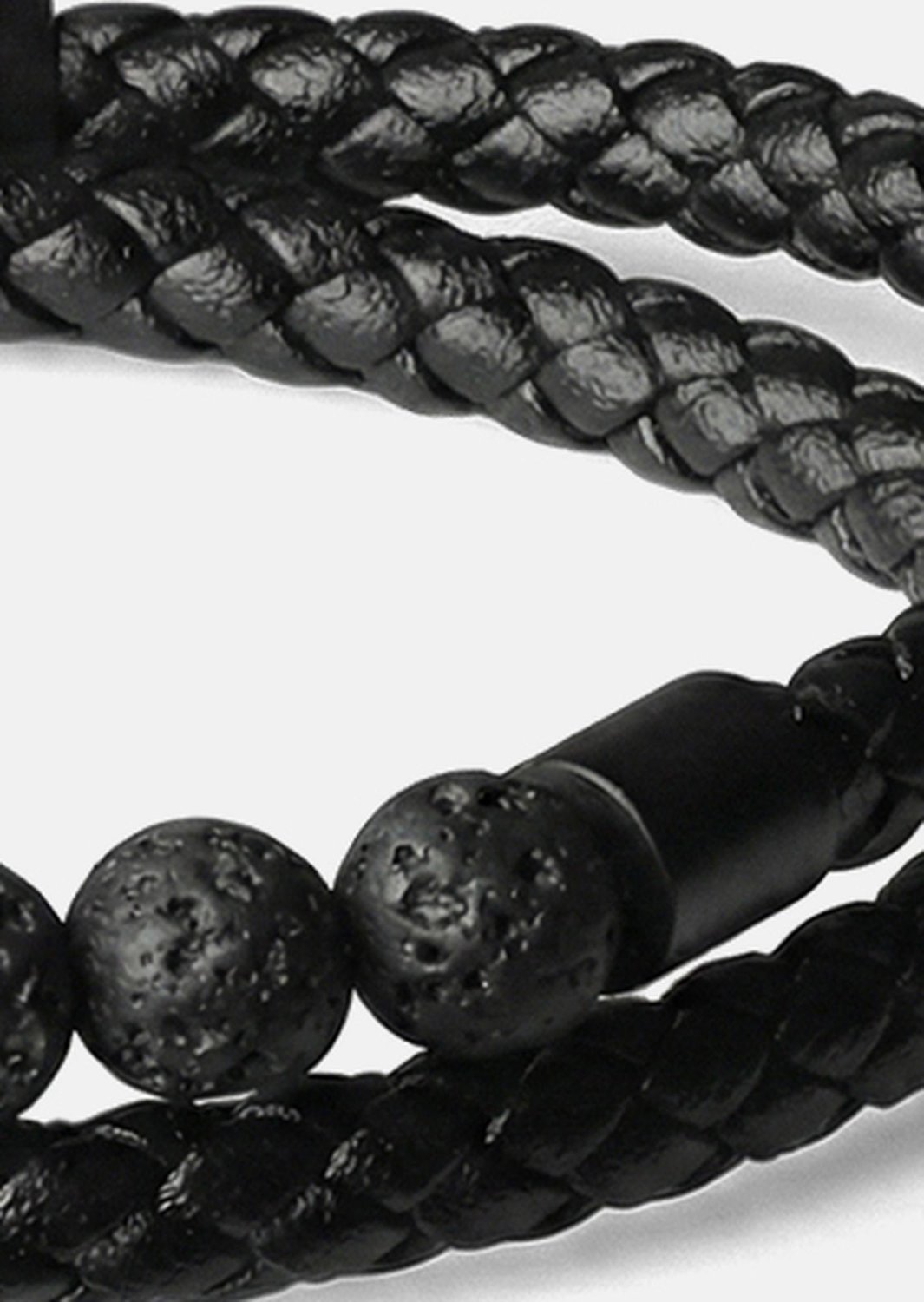Læderarmbånd Obsidian Grip