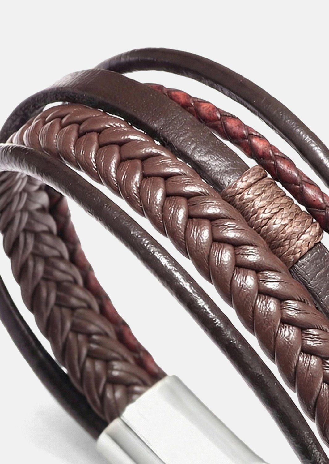 Læderarmbånd Horizon Weave
