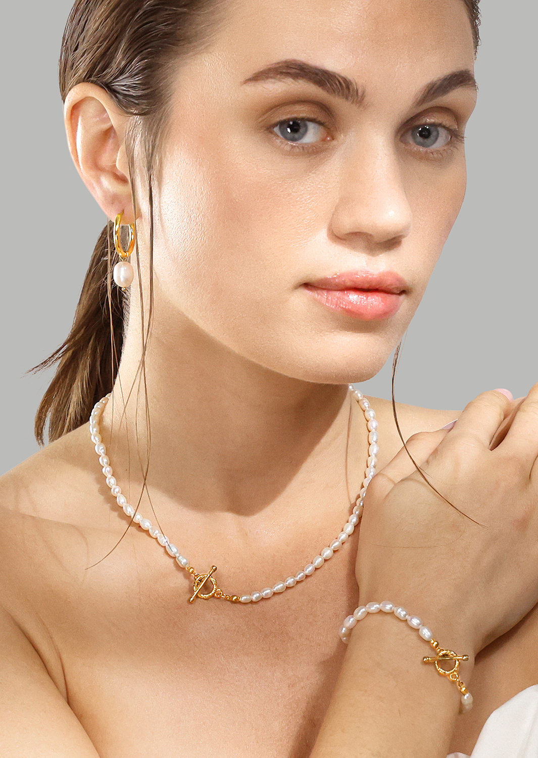 Halskæde Classic Pearl - 18k Forgyldt