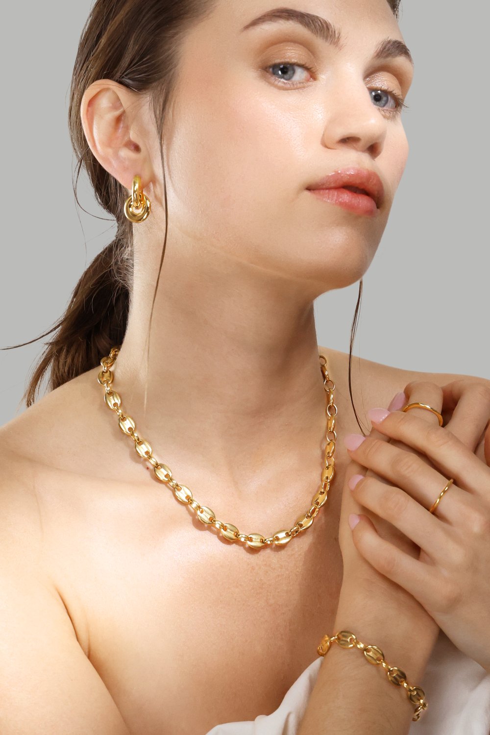 Ring Flow Ring Thin - 18k Forgyldt