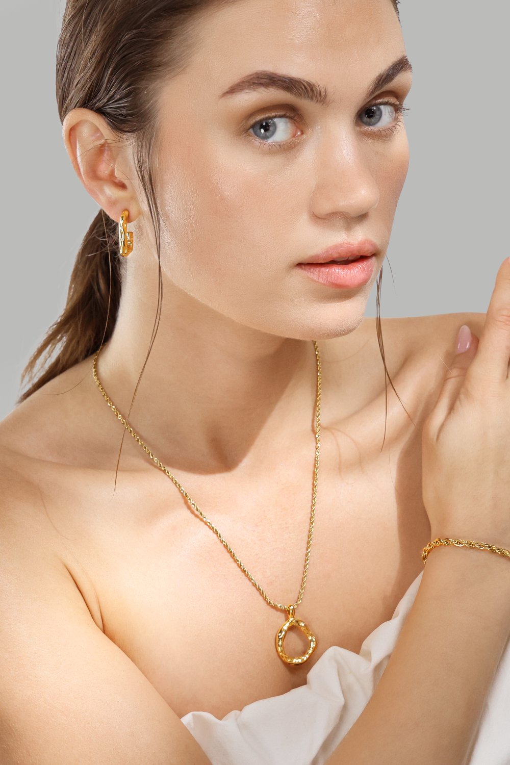 Ørering Sculptura - 18k Gold Plated