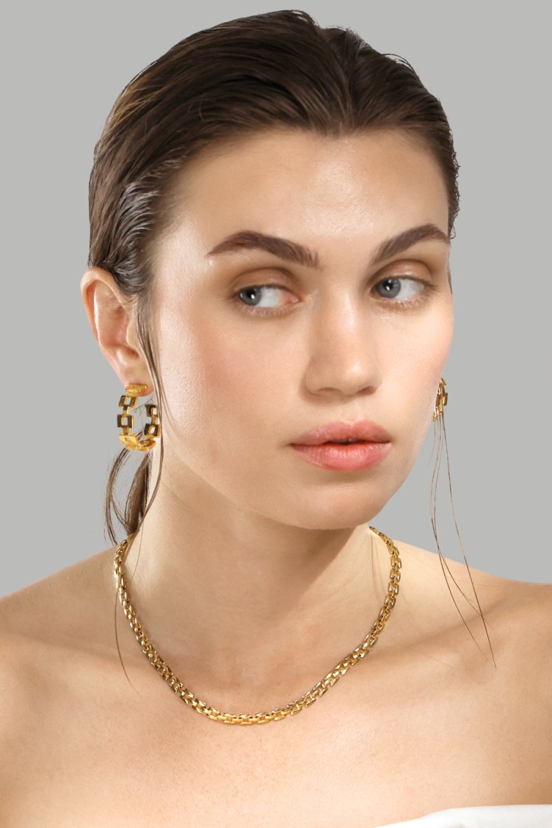 Ørering GeoHoops - 18k Forgyldt