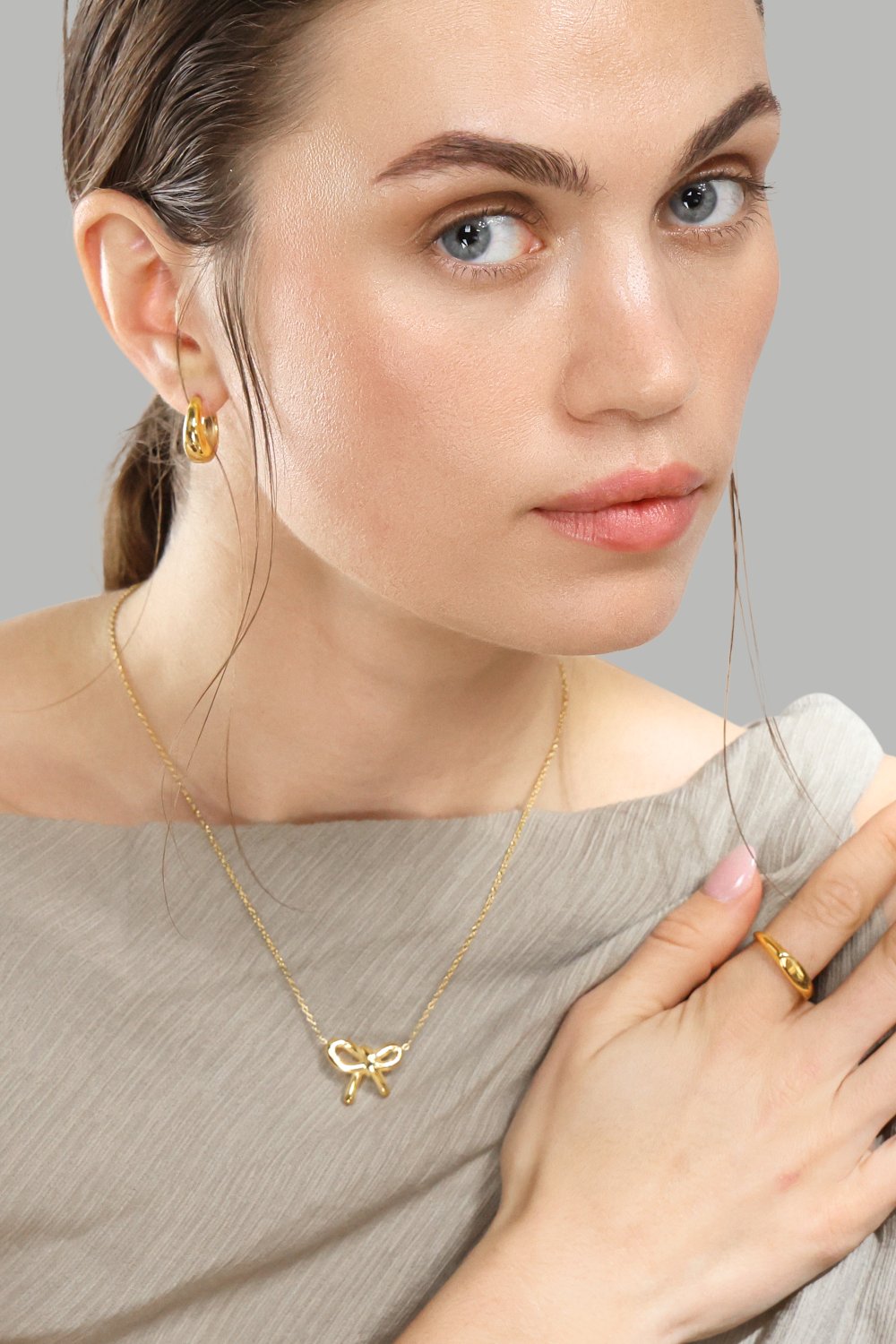  Øreringe Bold Mini – 18k Gold Plated