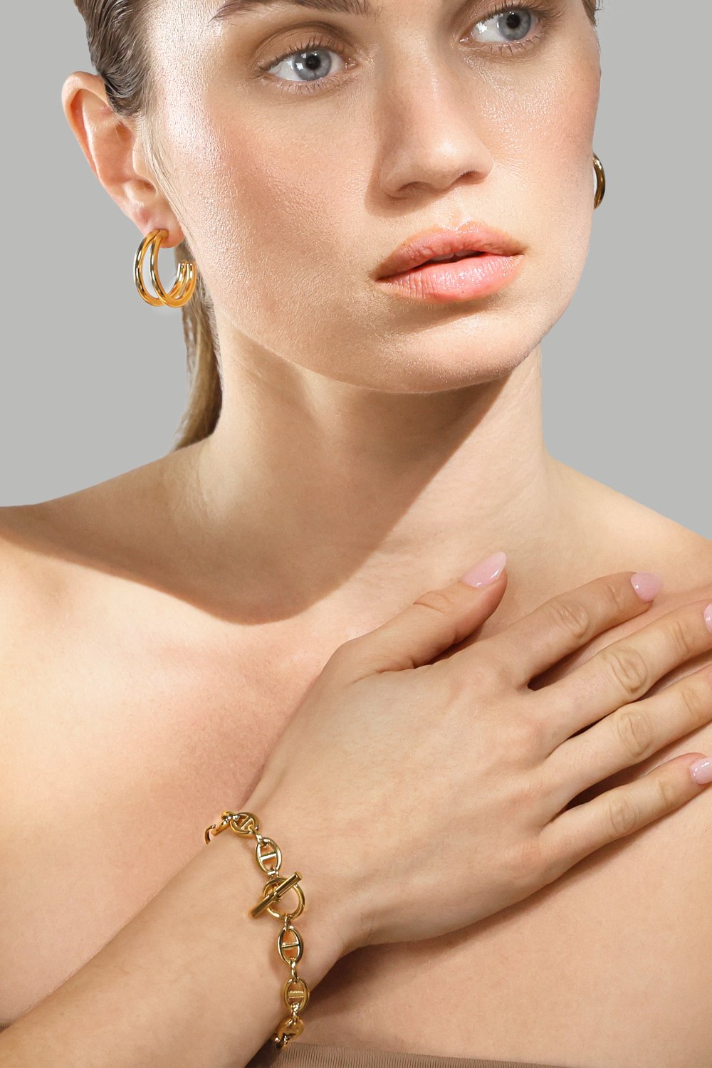 Ørering Dual - 18k Forgyldt