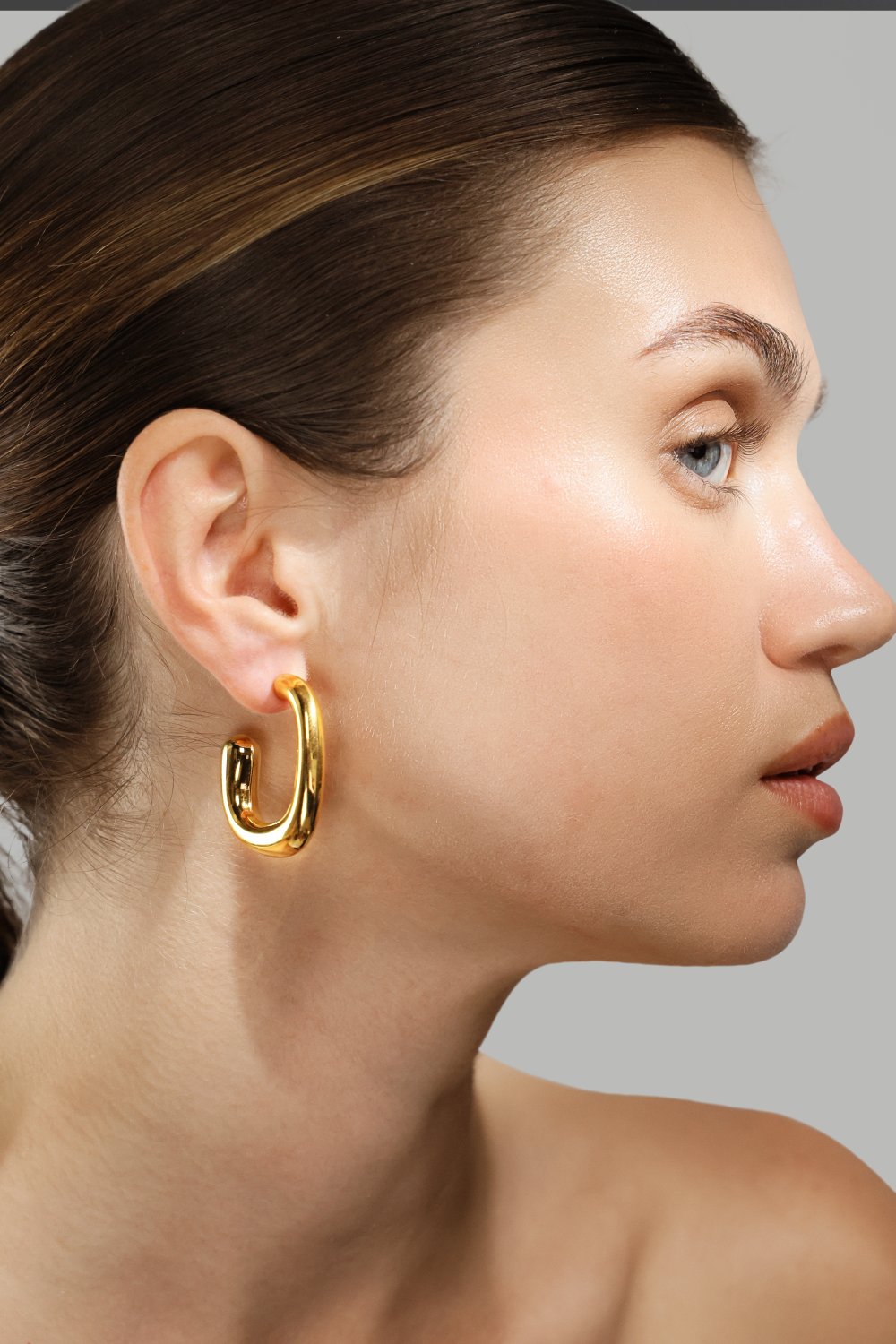 Ørering Elegant Curve - 18k Forgyldt