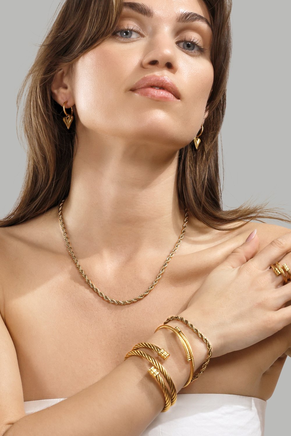 Armbånd Twist – 18k Gold Plated