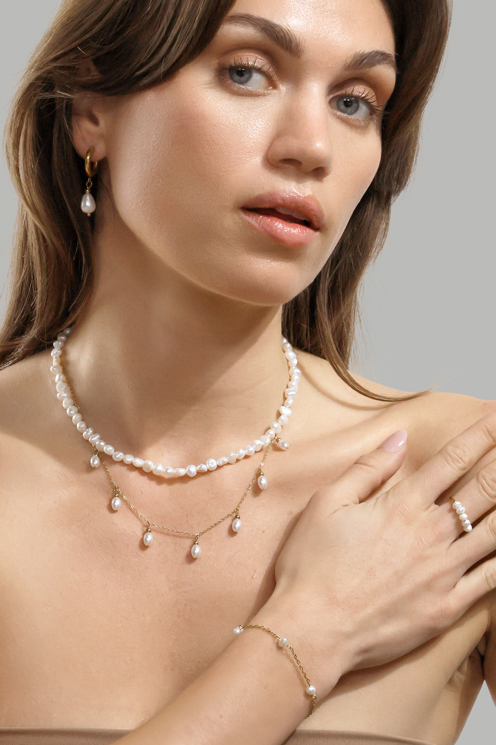 Ørering Ocean- 18k Forgyldt