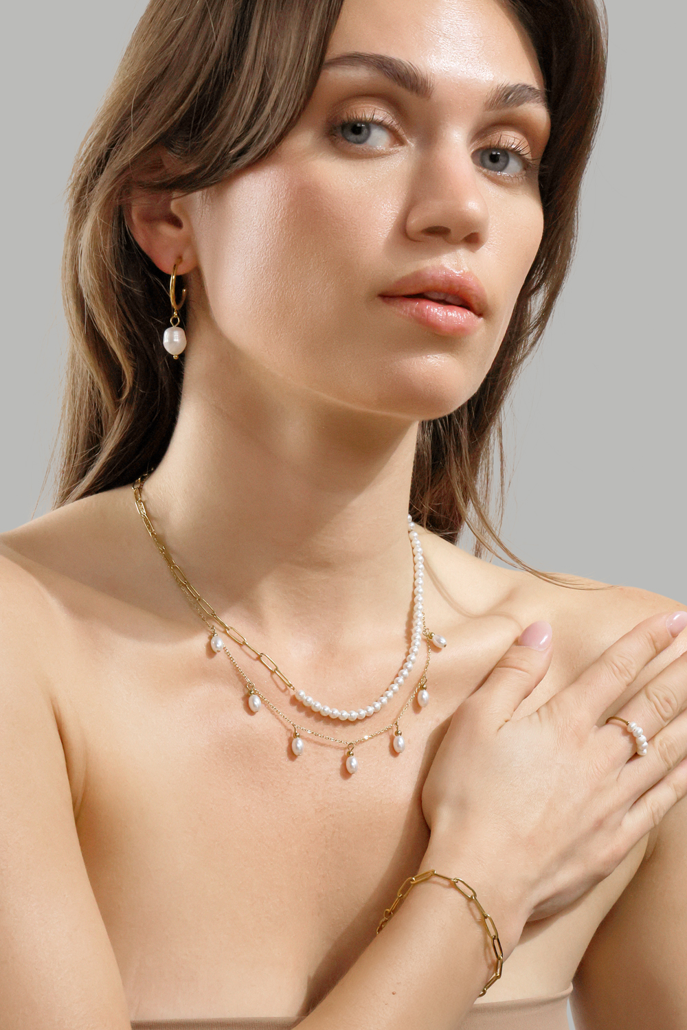 Ring Perla - 18k guldbelagt
