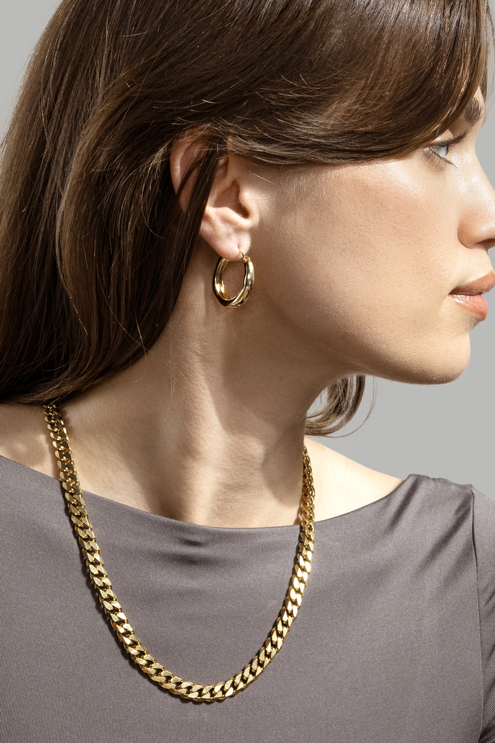 Ørering Mila Hoops - 18k Forgyldt