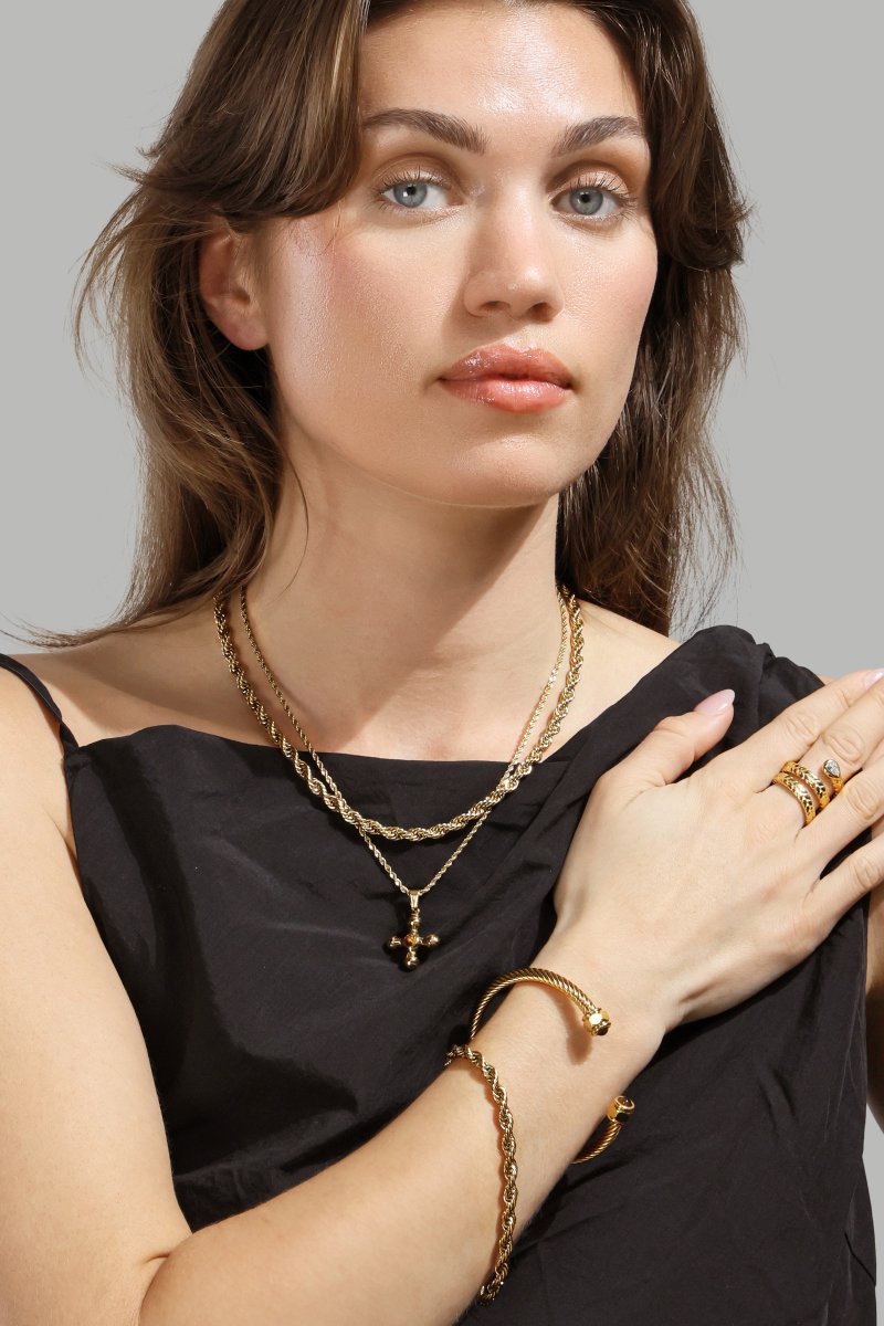 Armbånd Aumaura Brown - 18k Forgyldt