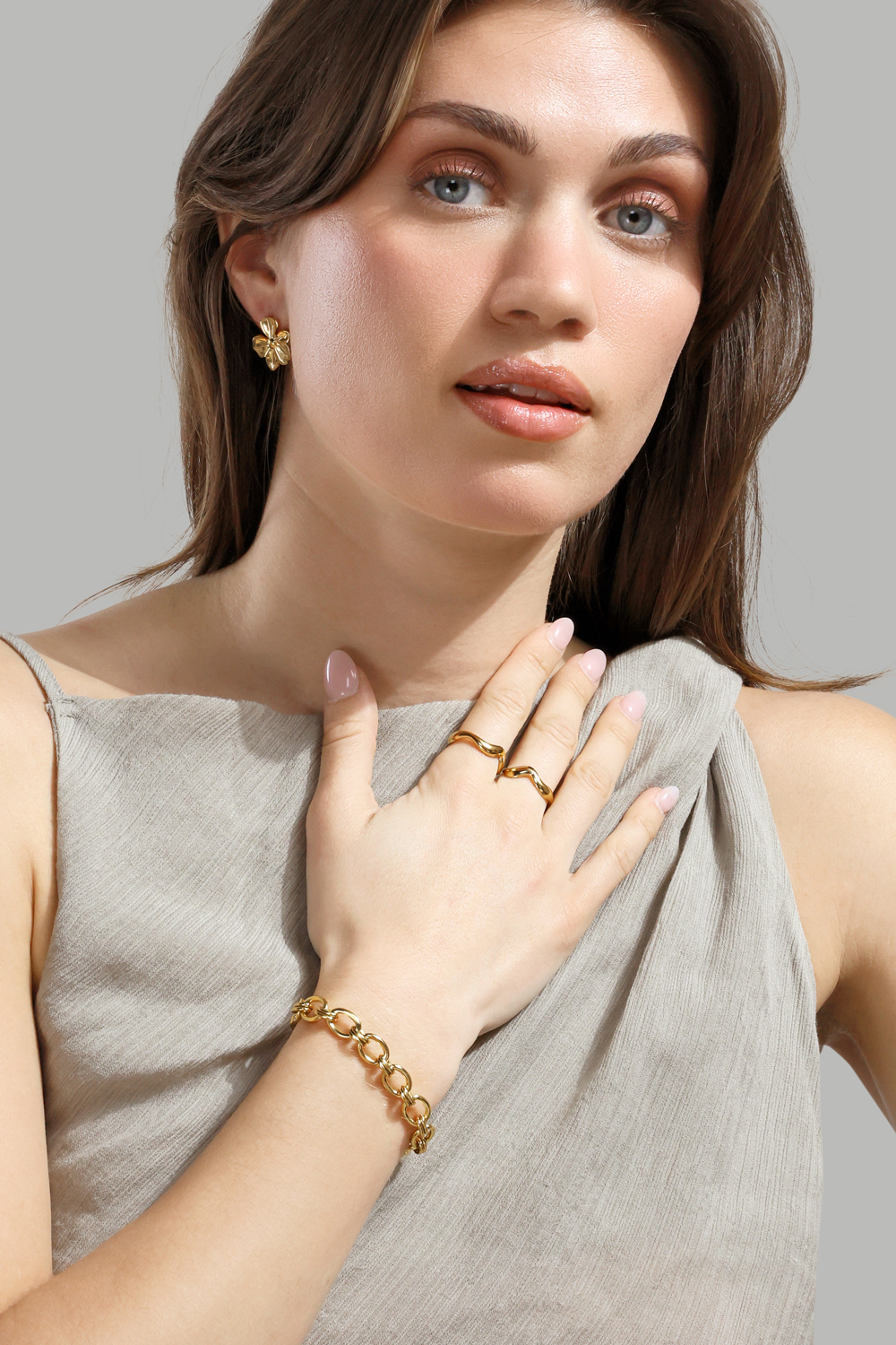Armbånd The link - 18k Forgyldt